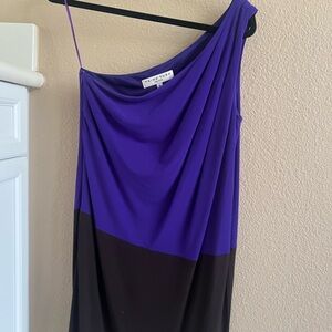Trina Turk Vivid Purple Satin Dress